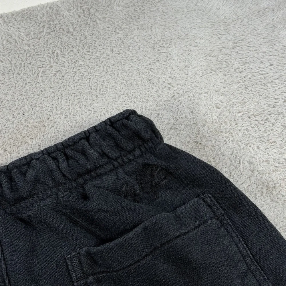 Air Jordan Joggers Mens Small Black Fleece Drawstring Gym Active Sweatpants